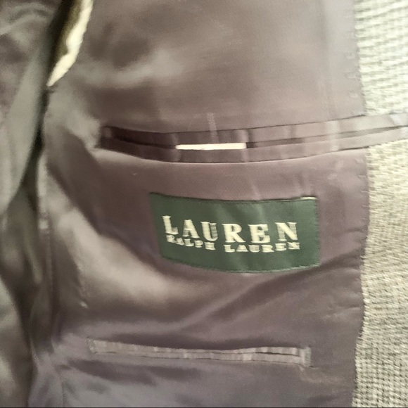 Ralph Lauren Black and White Houndstooth Blazer Suit Jacket 100% wool size 42R - Picture 3 of 7